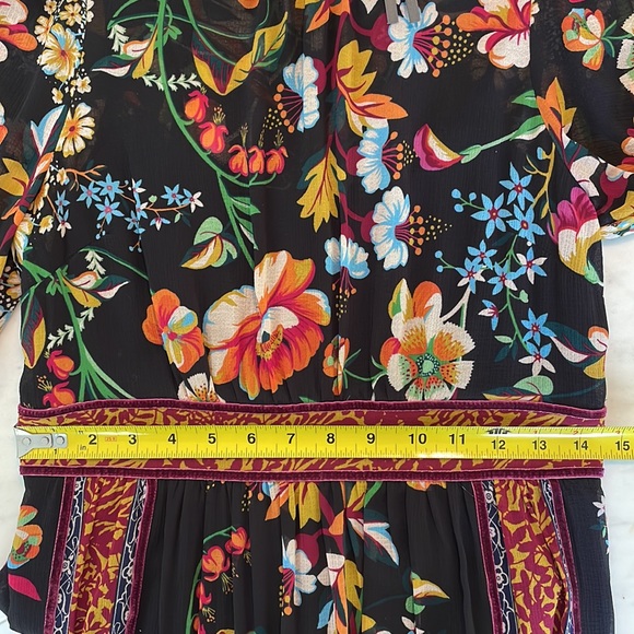 Anthropologie Floral Maxi Dress - Black and Red - Picture 12 of 12